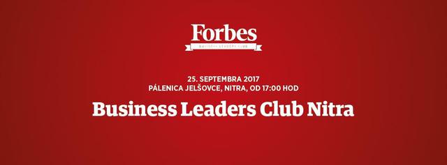 Business Leaders Club Nitra - podujatie na tickpo-sk