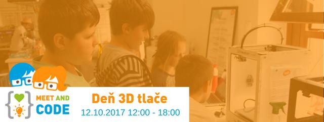 Meet and Code: Deň 3D tlače - podujatie na tickpo-sk