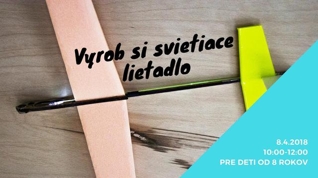 Vyrob si svietiace lietadlo - podujatie na tickpo-sk