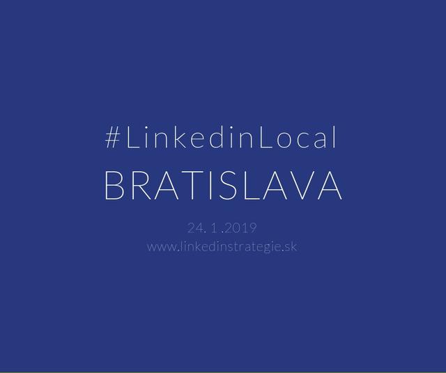 LinkedIn Local v Bratislave - podujatie na tickpo-sk
