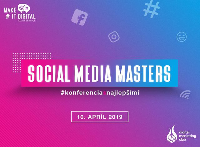 Konferencia: SOCIAL MEDIA MASTERS - podujatie na tickpo-sk
