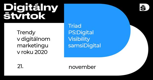 Digitálny Štvrtok: Trendy v digitálnom marketingu na rok 2020 - podujatie na tickpo-sk