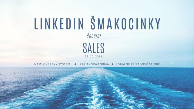 LinkedIn šmakocinky špeciál: Sales (+ Sales Navigator) - podujatie na tickpo-sk