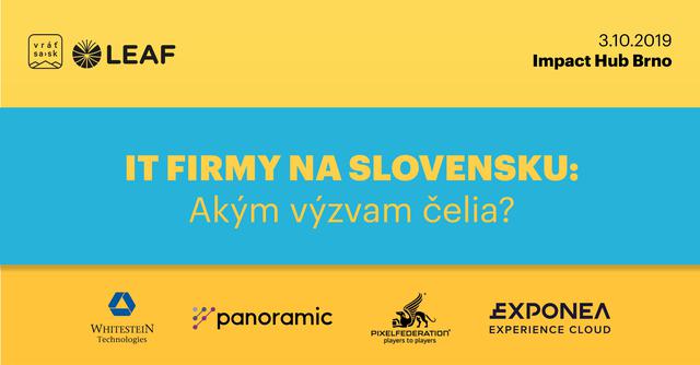 LEAF v Brne: Akým výzvam čelia TOP IT firmy na Slovensku? - podujatie na tickpo-sk