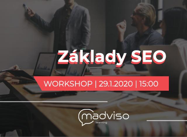 Workshop Základy SEO 29.1. | Madviso - podujatie na tickpo-sk