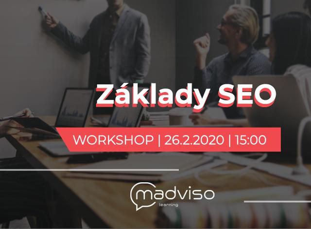 Workshop Základy SEO 26.2. | Madviso - podujatie na tickpo-sk