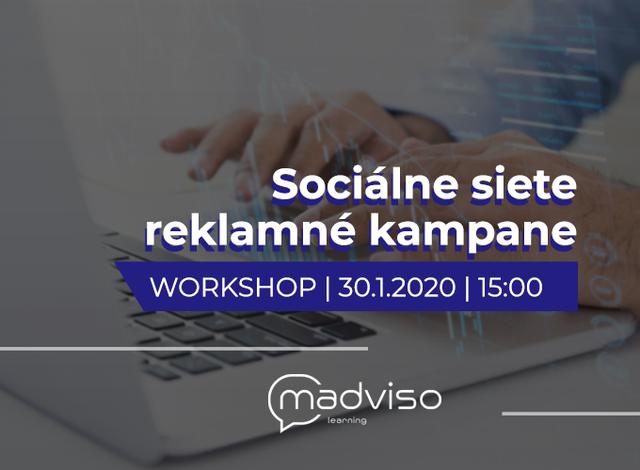Workshop Sociálne siete - reklamy 30.1. | Madviso - podujatie na tickpo-sk