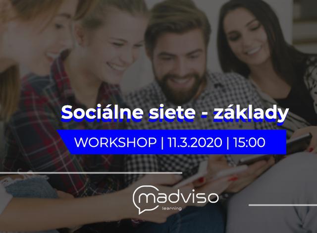 Workshop Sociálne siete Facebook a Instagram - základy 11.3. | Madviso - podujatie na tickpo-sk