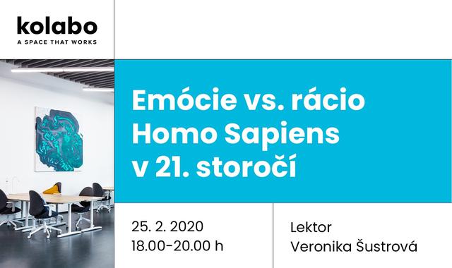 Emócie vs rácio - Homo Sapiens v 21. storočí v Kolabo - podujatie na tickpo-sk