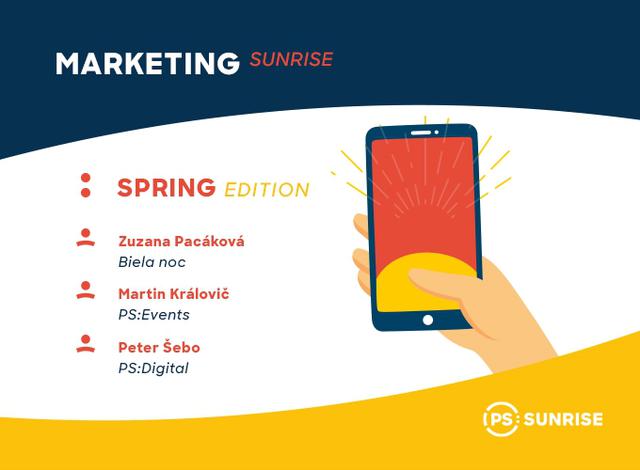 Marketing Sunrise - SPRING EDITION - podujatie na tickpo-sk
