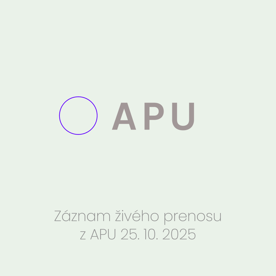 APU 25.10.2025 Záznam - podujatie na tickpo-sk