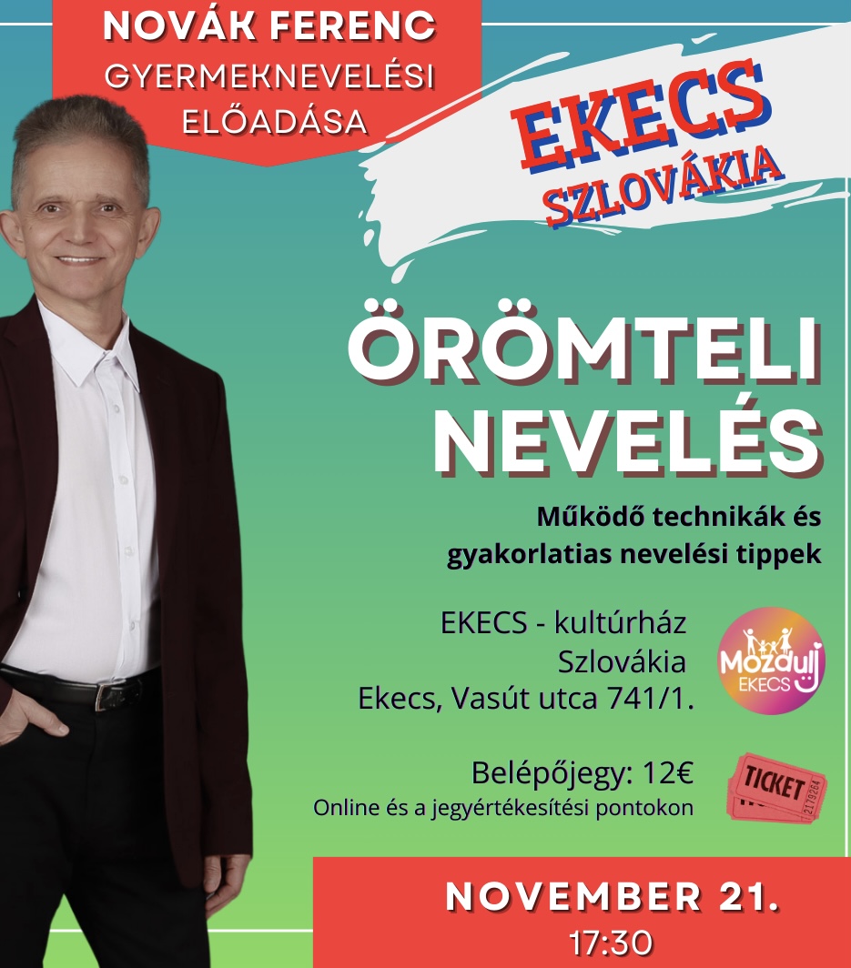 NOVÀK FERENC-ÖRÖMTELI NEVELÉS - podujatie na tickpo-sk