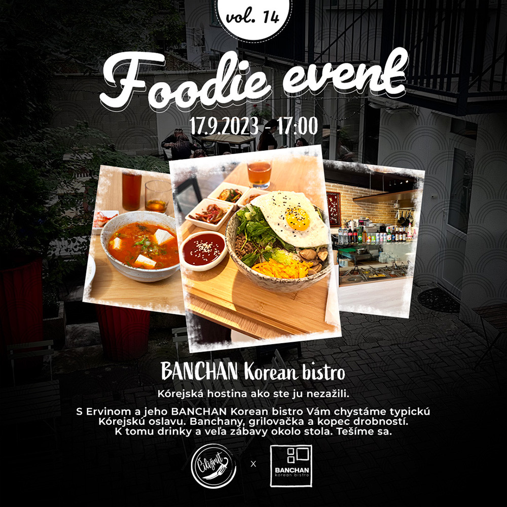Kórejský večer v Banchan - Foodie event vol. 14 - podujatie na tickpo-sk