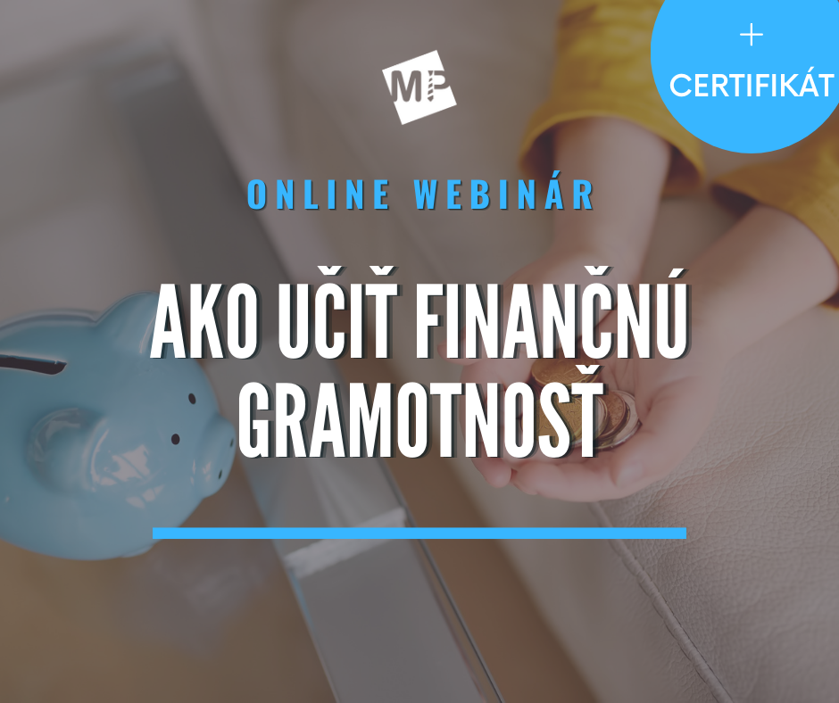 online webinár: Ako učiť finančnú gramotnosť - podujatie na tickpo-sk