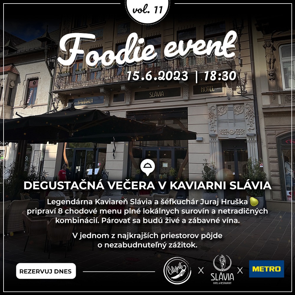 Degustačný večer v Kaviarni Slávia Košice - Foodie event vol. 11 - podujatie na tickpo-sk