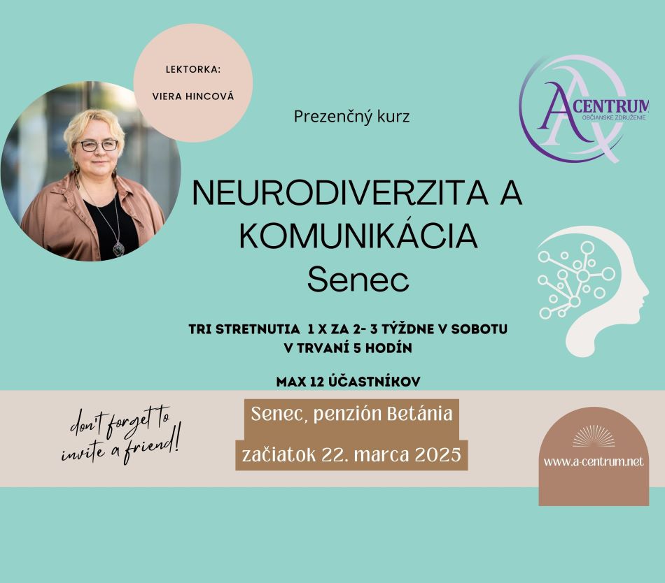 Neurodiverzita a komunikácia Senec - podujatie na tickpo-sk