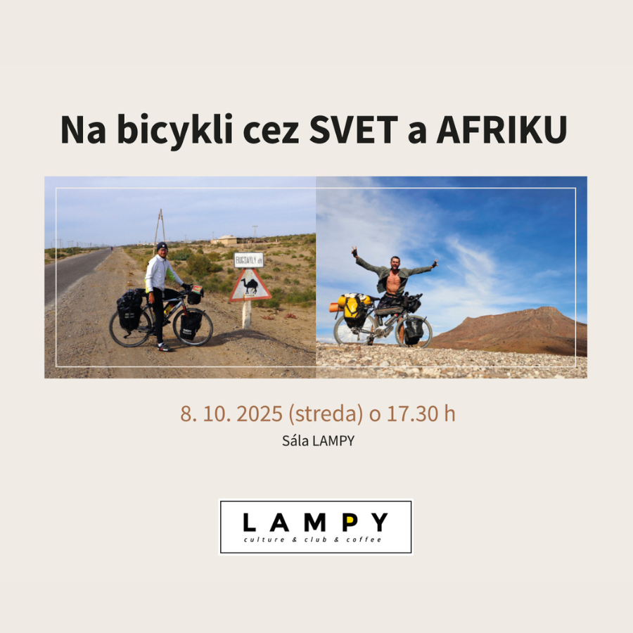 Na bicykli cez svet a Afriku - podujatie na tickpo-sk