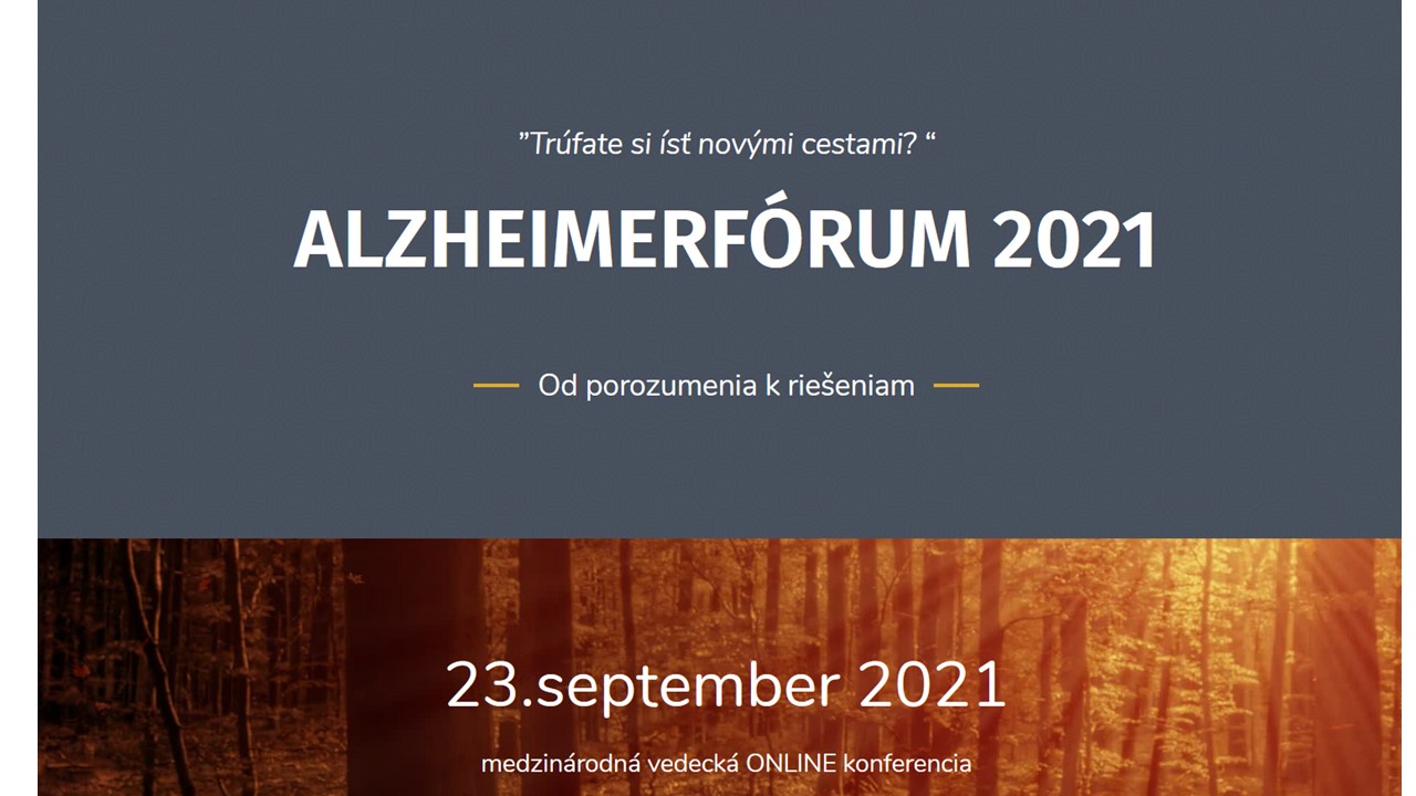 ALZHEIMERFÓRUM 2021   - podujatie na tickpo-sk
